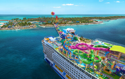 Debuting August 2025 in Port Canaveral (Orlando), Florida, Royal Caribbean International’s Star of the Seas is the next bold combination of every vacation – from the beach retreat to the resort escape and the theme park adventure. Star’s all-encompassing Icon Class lineup has experiences in store for every type of family and adventurer on 7-night vacations to the Caribbean and the cruise line’s top-rated private island – Perfect Day at CocoCay, The Bahamas. (PRNewsfoto/Royal Caribbean International)