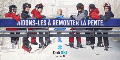 Nouvelle identit visuelle du Dfi ski Leucan. (Groupe CNW/Leucan)