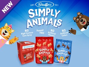 Stauffer's® pre-launches a new, cleaner animal cracker formula with Stauffer's Simply Animals™