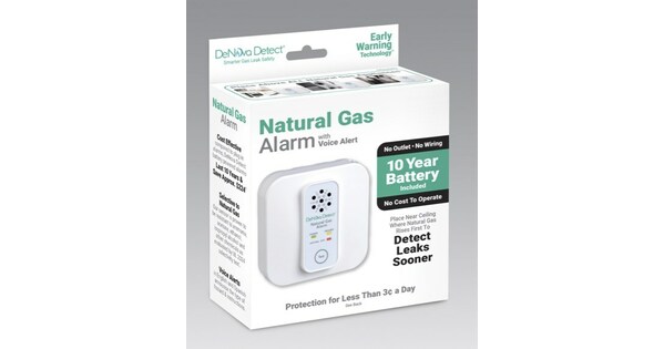 10-Year 100% Battery-Powered Natural Gas Alarm