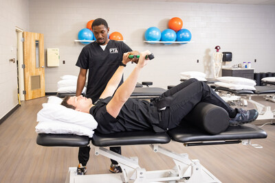 PTA students put their clinical skills to practice during lab sessions.