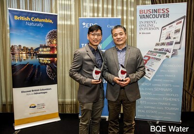 BQE Water Secures Double Victory at the 2023 BC Export Awards (CNW Group/BQE Water Inc.)