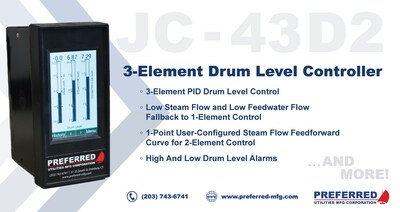 JC-43D2 3-Element Drum Level Controller