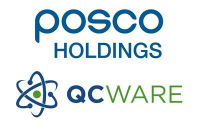 Posco Holdings and QC Ware logos.