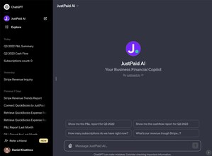 JUSTPAID, AI-POWERED FINANCE STARTUP, TO LAUNCH GAME-CHANGING GPT APP IN OPENAI'S GPT STORE