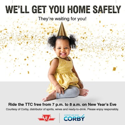 This New Year's Eve, Corby Spirit and Wine Has Your Ride Home Covered (CNW Group/Corby Spirit and Wine Communications)