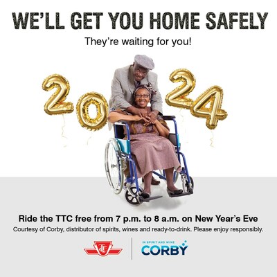 This New Year's Eve, Corby Spirit and Wine Has Your Ride Home Covered (CNW Group/Corby Spirit and Wine Communications)