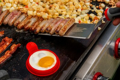 Nexgrill’s new products include flat top griddle essentials such as smash burger presses, spatulas and egg rings.