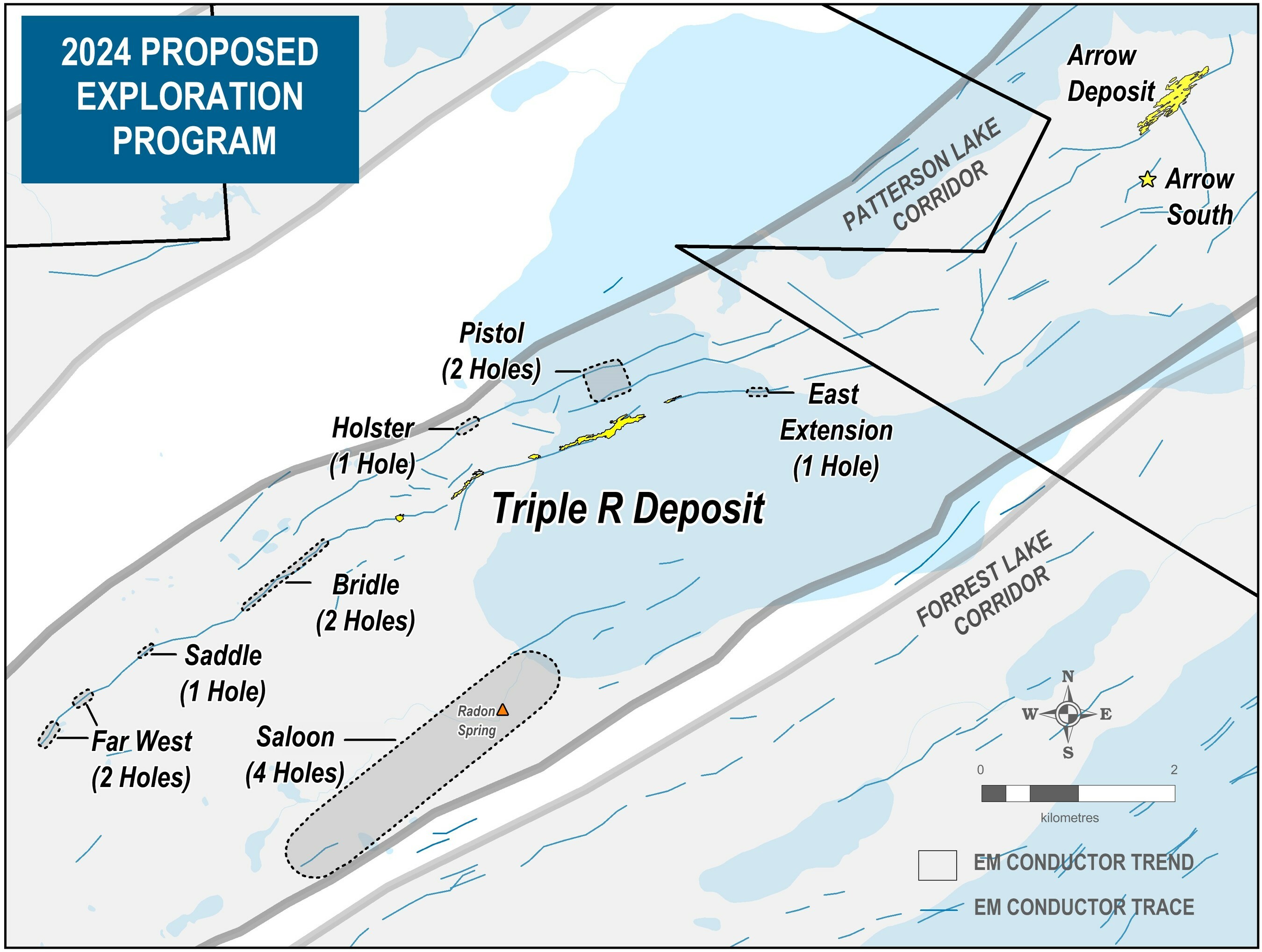PLS 2024 Proposed Area of Work (CNW Group/Fission Uranium Corp.) PLS 2024 Proposed Area of Work (CNW Group/Fission Uranium Corp.)