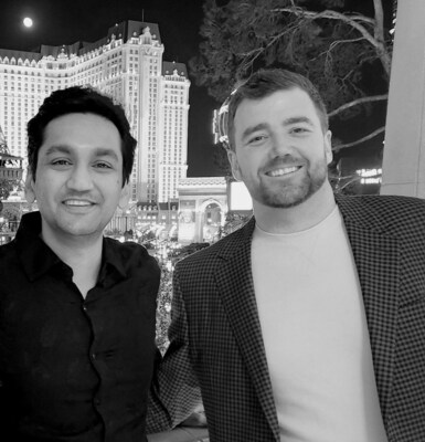Co-founder & CEO of CannMenus Vib Gupta (left), Darcy McQuaid, former CEO of Nugget, and the newly appointed CRO of CannMenus
