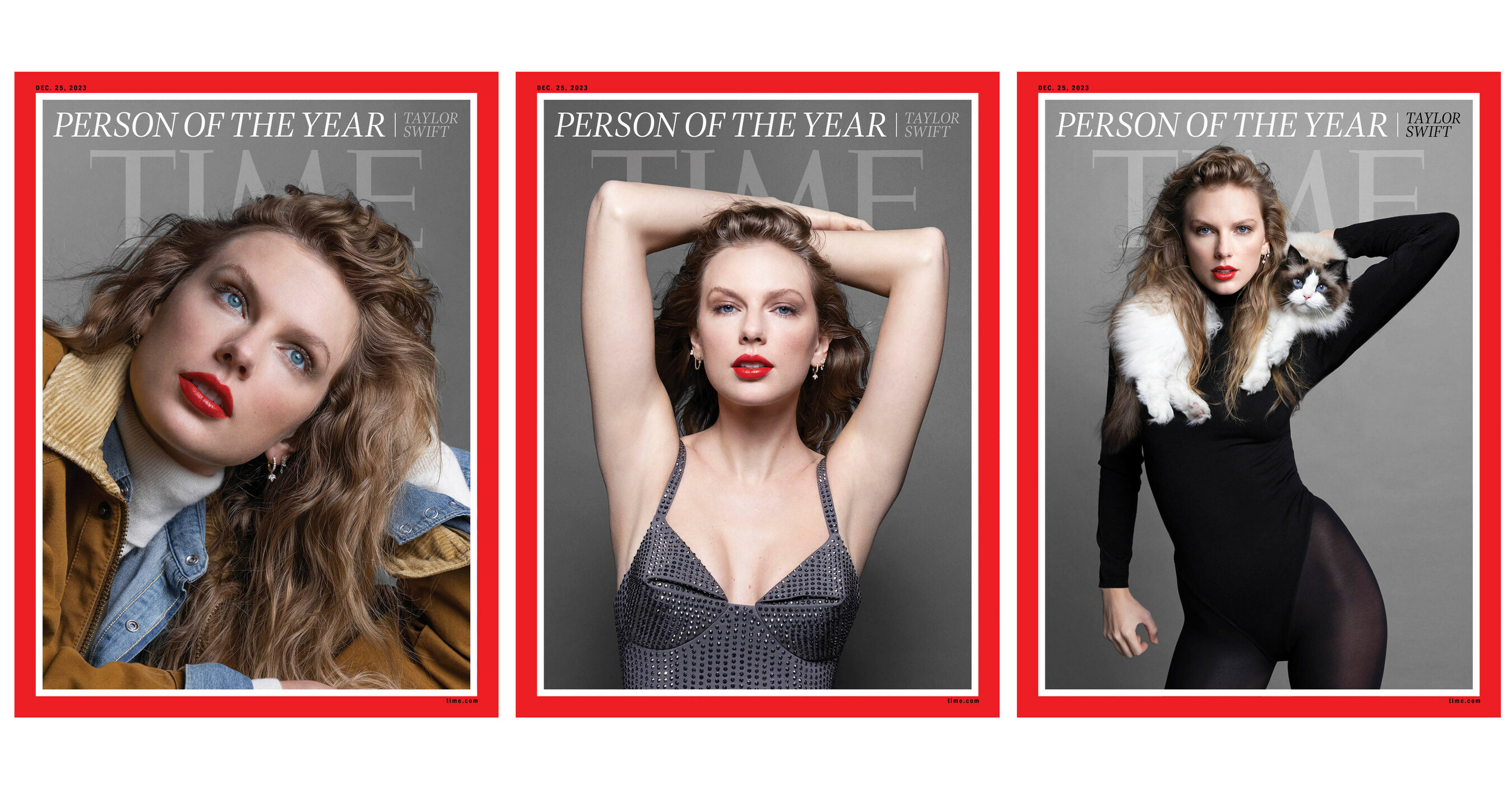 Taylor Swift photos from Time Person of the Year 2023 covers are art
