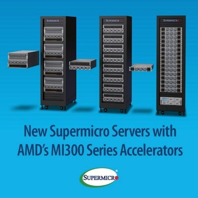 Supermicro Extends AI and GPU Rack Scale Solutions with Support for AMD Instinct MI300 Series Accelerators