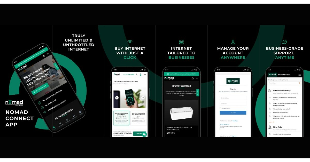 Nomad Internet Unveils Groundbreaking ‘Nomad Connect’ Mobile App and Plans