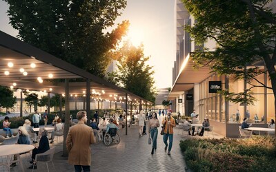 Vritable pine dorsale de notre vision du futur centre-ville de Brossard, la grande esplanade civique sera un parcours de dcouvertes avec des squences d'espaces de diffrentes tailles. (Groupe CNW/Ville de Brossard)