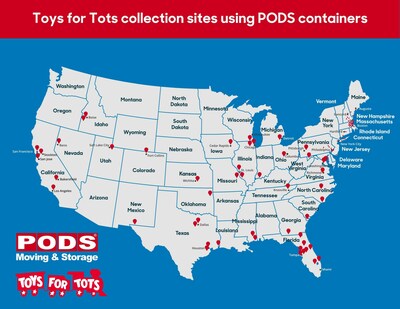 PODS and Toys for Tots Collection Sites