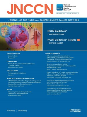 December 2023 Edition of JNCCN now available at JNCCN.org.