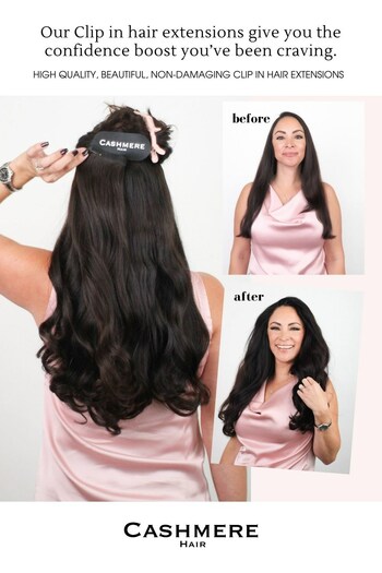 CASHMERE HAIR CLIP IN HAIR EXTENSIONS