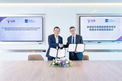 Dr Felix LEE, Co-Chief Executive Officer of the GBAH Group (left) and Dr Hong FUNG, Chief Executive Officer of CUHKMC (right)