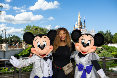 Global tennis star and fashion icon Serena Williams serves up a magical day with endless excitement at Walt Disney World Resort in Lake Buena Vista, Fla. (Steven Diaz, photographer)