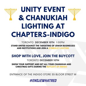 #ENDJEWHATRED TO HOST SOLIDARITY RALLY AND SYMBOLIC CHANUKIAH LIGHTING