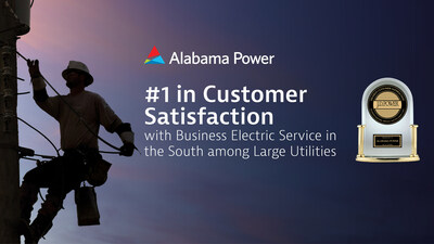 Alabama Power named #1 in Customer Satisfaction with Business Electric Service in the South among Large Utilities