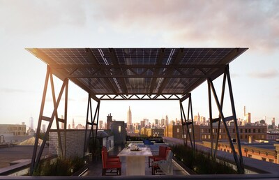 Solar canopies are a perfect fit for urban environments.