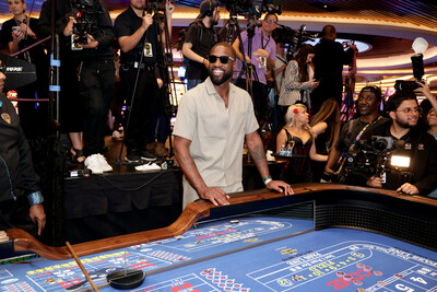 Dwyane Wade plays craps at the star-studded launch party for official debut of craps, roulette and sports betting in the state of Florida at The Guitar Hotel at Seminole Hard Rock Hotel & Casino Hollywood on December 07, 2023 in Hollywood, Florida. (Photo by John Parra/Getty Images for Seminole Hard Rock Hotel & Casino Hollywood)