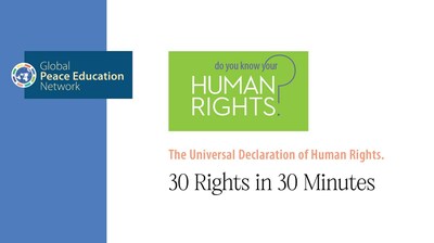 Do You Know Your Human Rights? 30 Rights in 30 Minutes on Zoom Sunday, Dec. 10