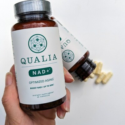 Qualia NAD+ is the only supplement that provides all three NAD+ precursors (Niacin, Niacinamide, and Nicotinamide riboside or NR (patented as Niagen®) along with eleven other ingredients shown to support additional aspects of NAD+ production to promote healthy aging.*