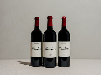 The new release 2021 Matthews Columbia Valley wines. Photo courtesy of Matthews