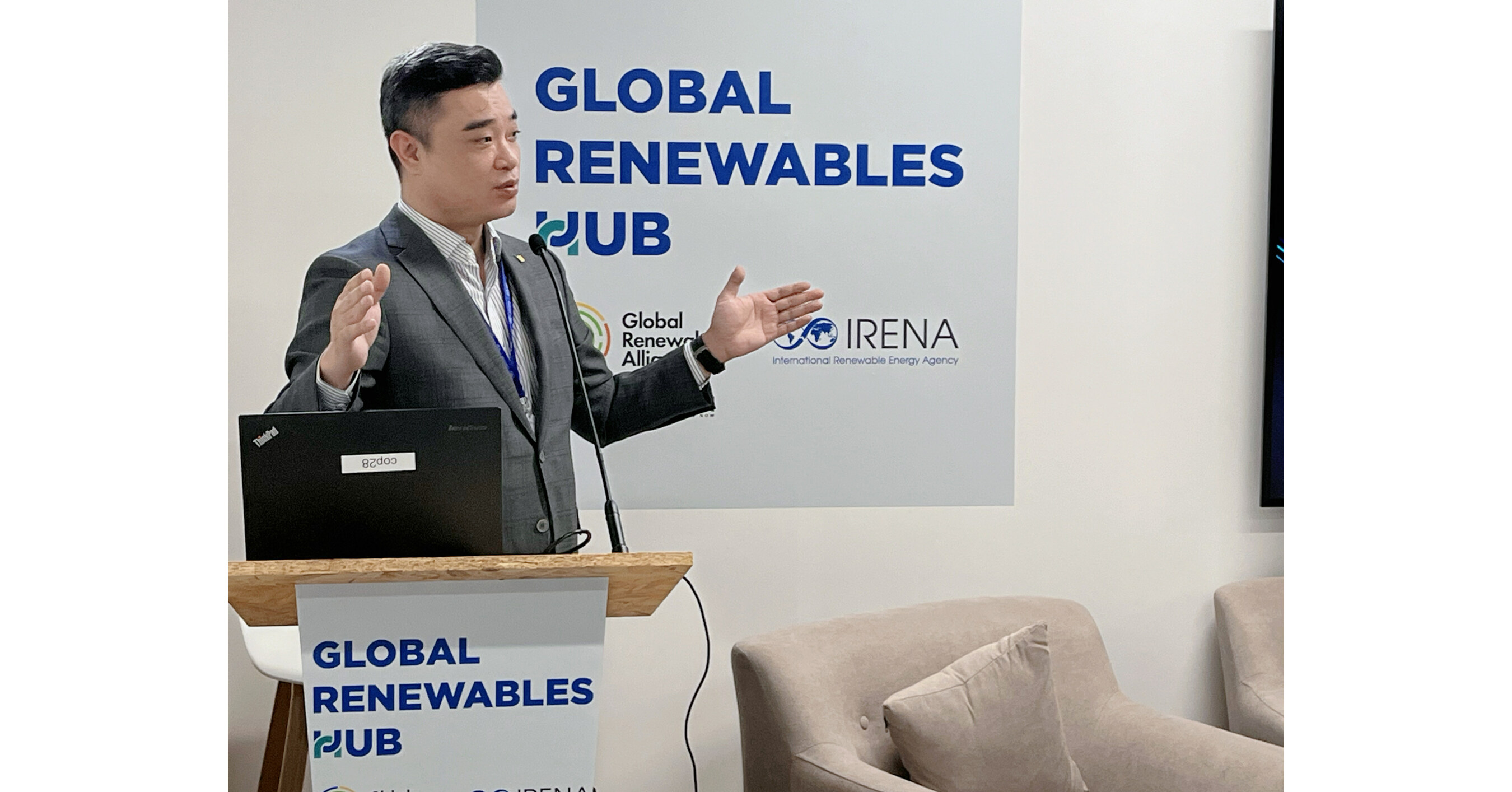 GCL SI causa sensaci&oacute;n en la COP28, mostrando su firme compromiso de triplicar la capacidad de energ&iacute;a renovable