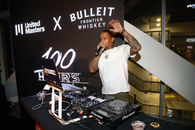 DJ Authorize performs at The Bulleit Pioneer Project Celebration in Miami.