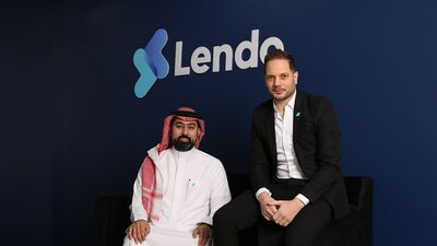 Photo of Lendo founders: Osama Al-Raee, CEO, is on the left, and Mohammed Jawabri, COO, is on the right.