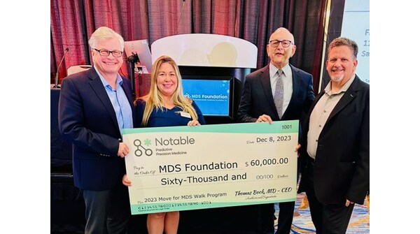 Notable Labs Funds Myelodysplastic Syndromes Foundation with $60,000 Grant - Vimarsana News