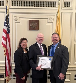 Athletic Trainers' Society of New Jersey (ATSNJ) Present Senator Patrick J. Diegnan with the Friends of Athletic Trainers Award