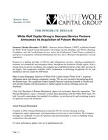 White Wolf Capital Group's Seacoast Service Partners Announces its Acquisition of Putnam Mechanical