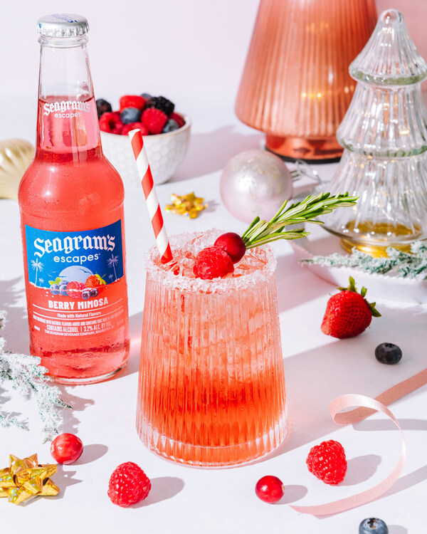 Seagram's Escapes Berry Merry Spritz, One of Many Simple and Festive Recipes, Available at Seagramsescapes.com