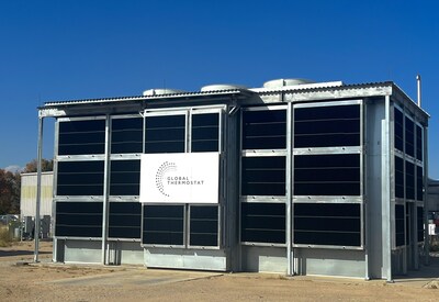 The kilotonne-scale “K-Series” demonstration unit at Global Thermostat’s headquarters near Denver, Colorado
