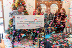 Oklahoma Connections Academy staff are showered with confetti during the surprise reveal of a substantial grant from the HDR Foundation for a Mobile STEM Lab.