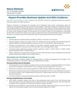 Keyera Provides Business Update and 2024 Guidance (CNW Group/Keyera Corp.)