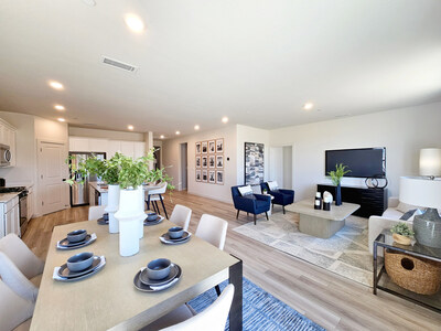 Clover Plan Great Room at Live Oak | New Homes in Hanford, CA by Century Communities