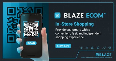 BLAZE ECOMtm In-Store Shopping offers cannabis customers a convenient, fast, and independent way to shop using their smartphones.