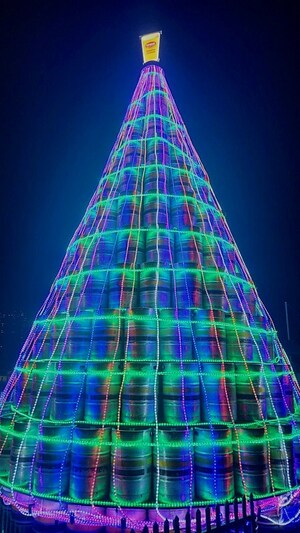 Genesee Brewery's Three-Story Keg Tree is Must-See Holiday Tradition in Upstate New York