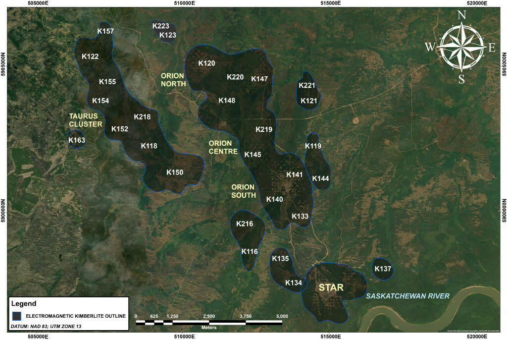 Orion North Regional Map (CNW Group/Star Diamond Corporation)