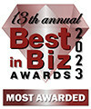 Best in Biz Awards 2023 Most Awarded Companies logo