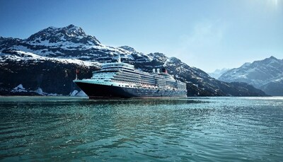 Queen Elizabeth sailing in Glacier Bay, Alaska