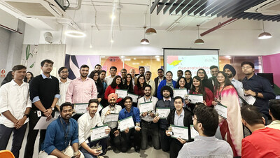 Axtria's campus recruits celebrate their graduation day at the workplace.