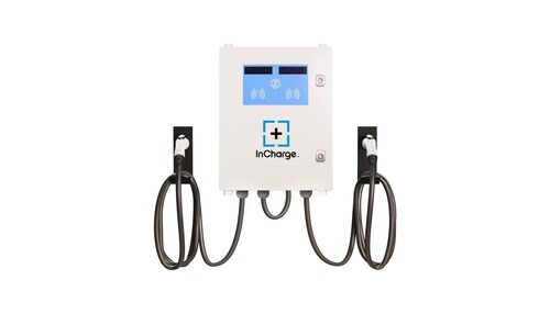 The Dual ICE-80A charger is a state-of-the-art Level 2 charging solution for fleets.