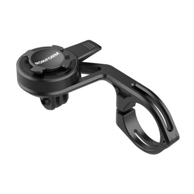 The Over the Top Bike Mount is ideal for both road and mountain bikes made with ROKFORM's patented RokLock® twist-lock that instantly secures a phone providing a clear view while riding in both portrait and landscape.