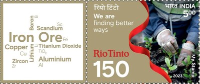 Rio Tinto 150 stamp